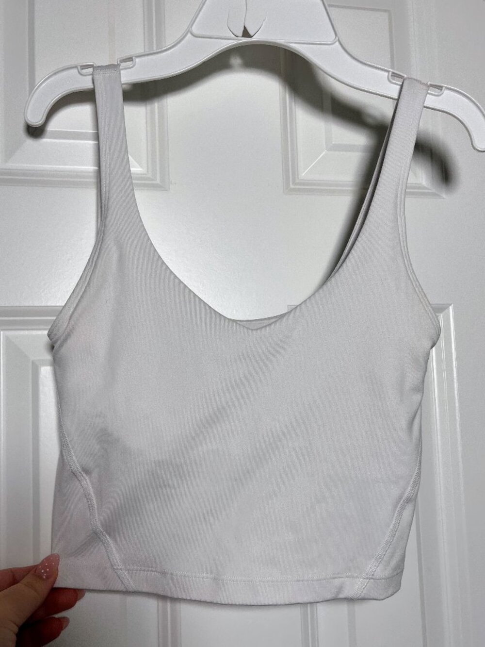 Gilly Hicks Recharge Padded Sports Bra Tank XS White Activewear Workout